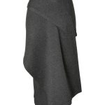 Donna Karan New York Draped Front Midi-Skirt