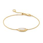 Monica Vinader Gold Vermeil Vega Bracelet – Moonstone