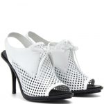 Balenciaga Perforated Leather Sling-back Sandals