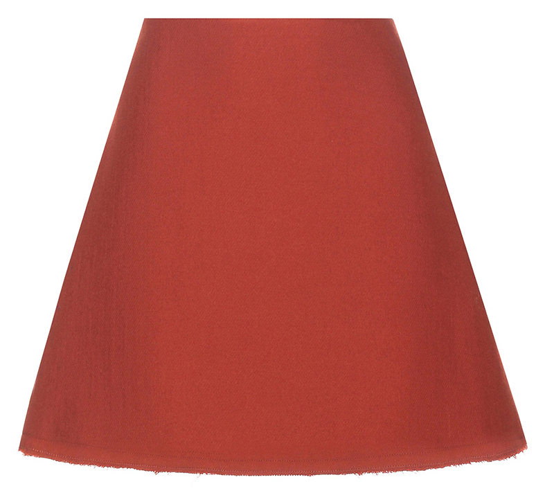 red Marni Virgin Wool A-line Skirt