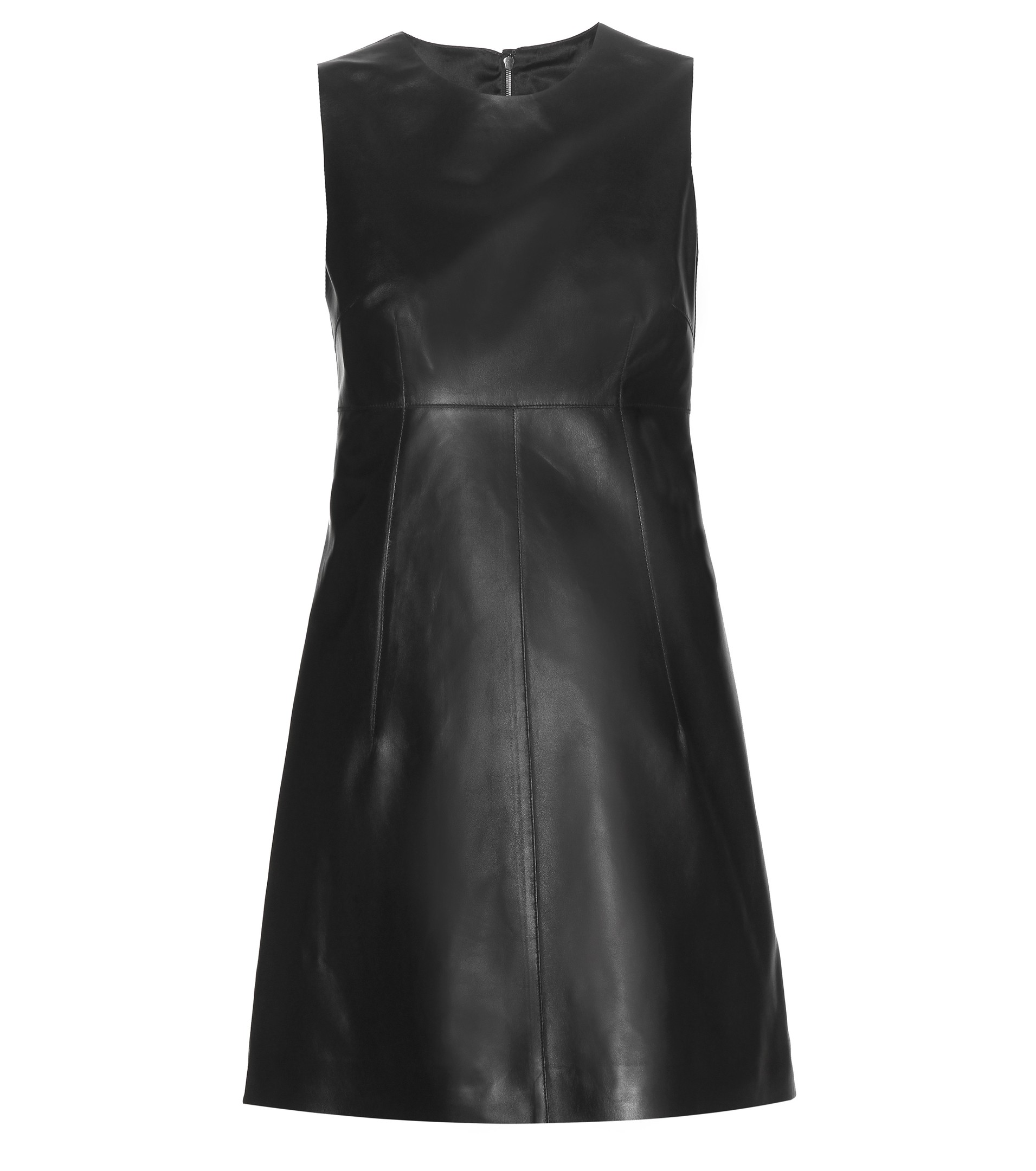 Dolce & Gabbana black sleeveless leather dress