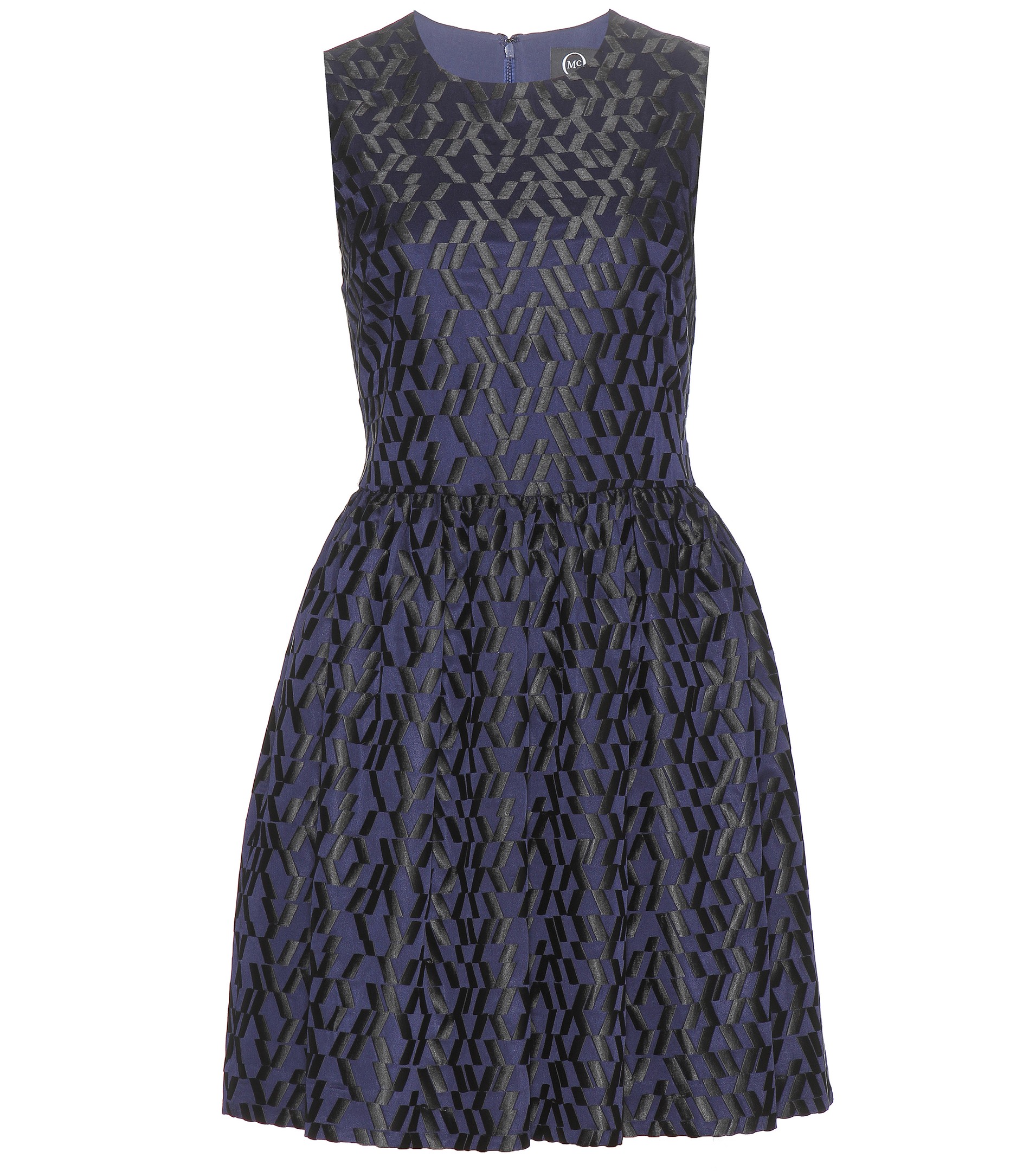 McQ Alexander McQueen sleeveless fit-and-flare print dress