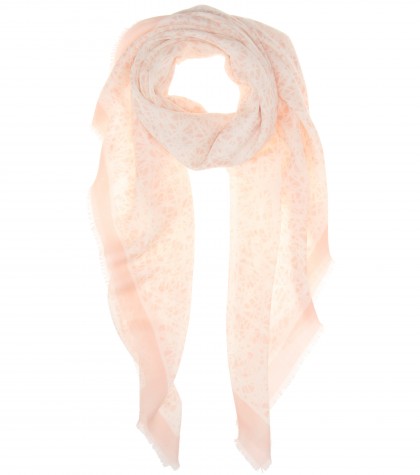 Balenciaga Wool And silk print scarf 