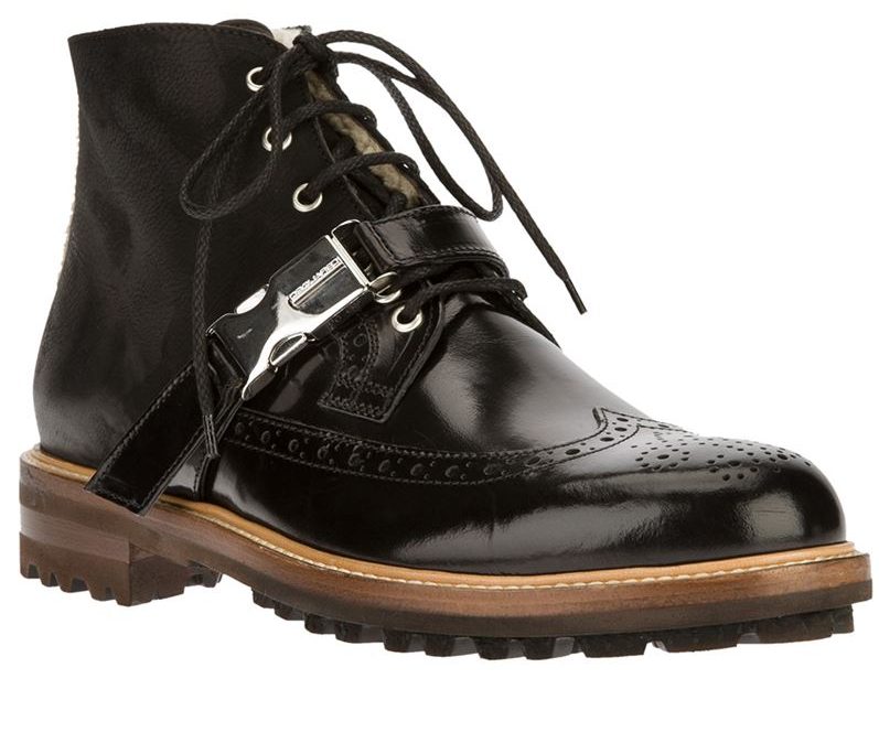 DSQUARED2 lace-up brogue boot