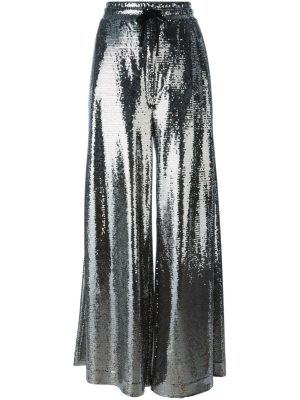 McQ Alexander McQueen silver sequinned trousers