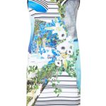 Clover Canyon Printed Pleat-Back Dress Multi