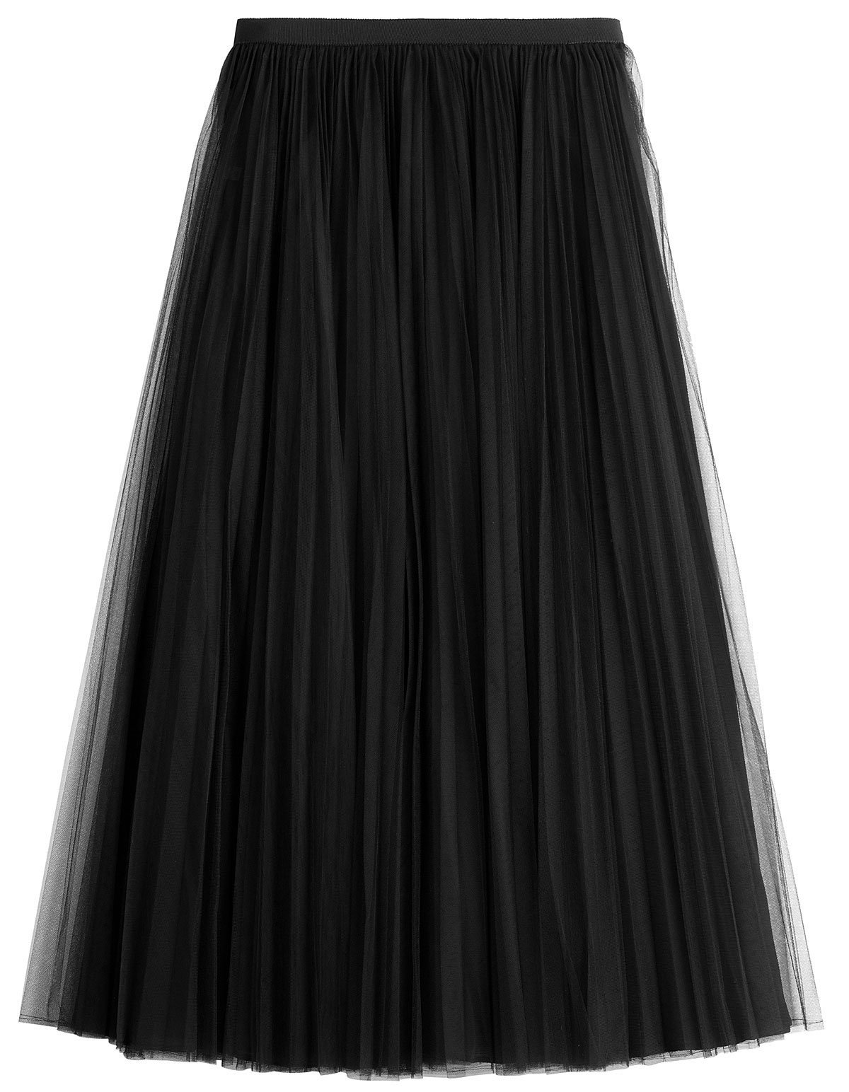 Valentino black tulle midi skirt 3439