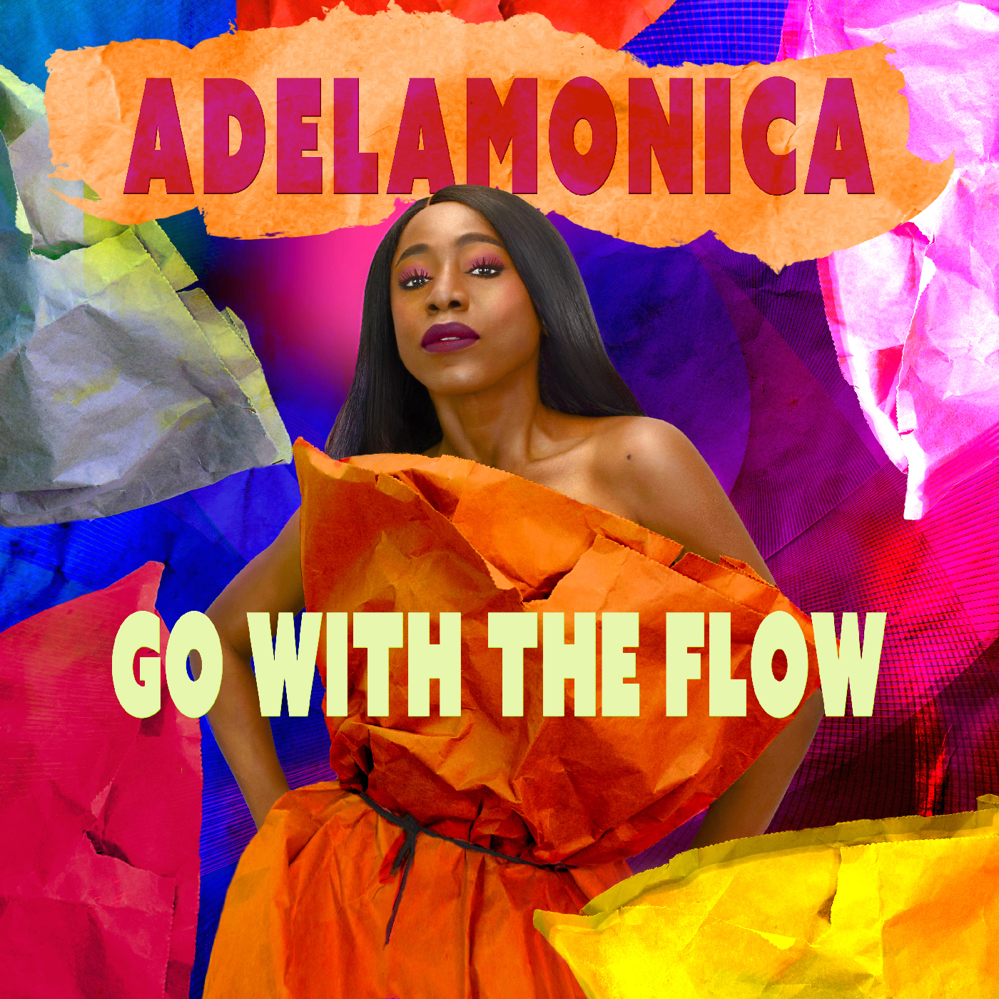 Adelamonica go with the flow album cover