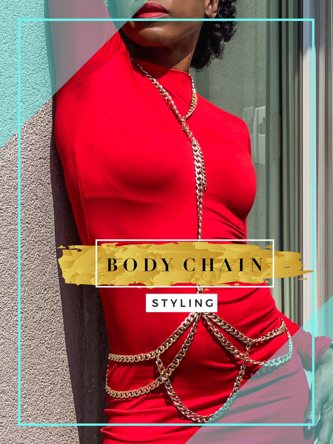 Fashionnova body chain styling over clothes looks