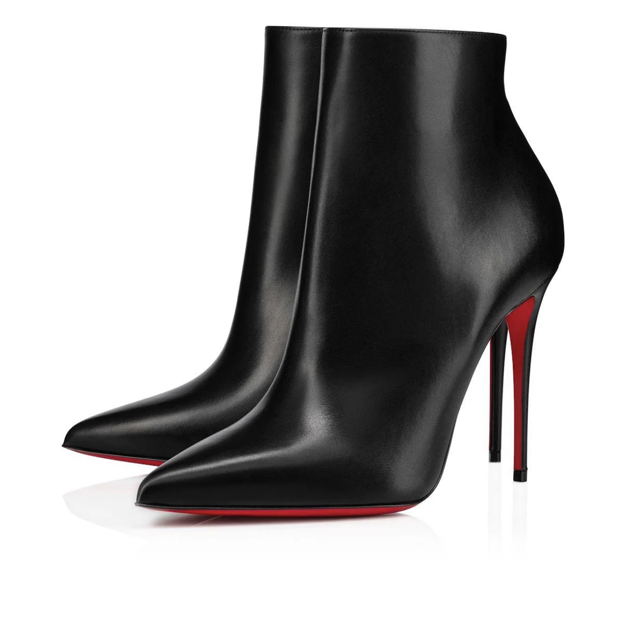 Christian Louboutin So Kate 100 Leather Ankle Boots Black